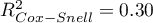 $R^2_{Cox-Snell}=0.30$