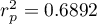 $r_p^2=0.6892$